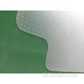 Jacquard gewebter Polyester Stuhl Mat Protector PVC